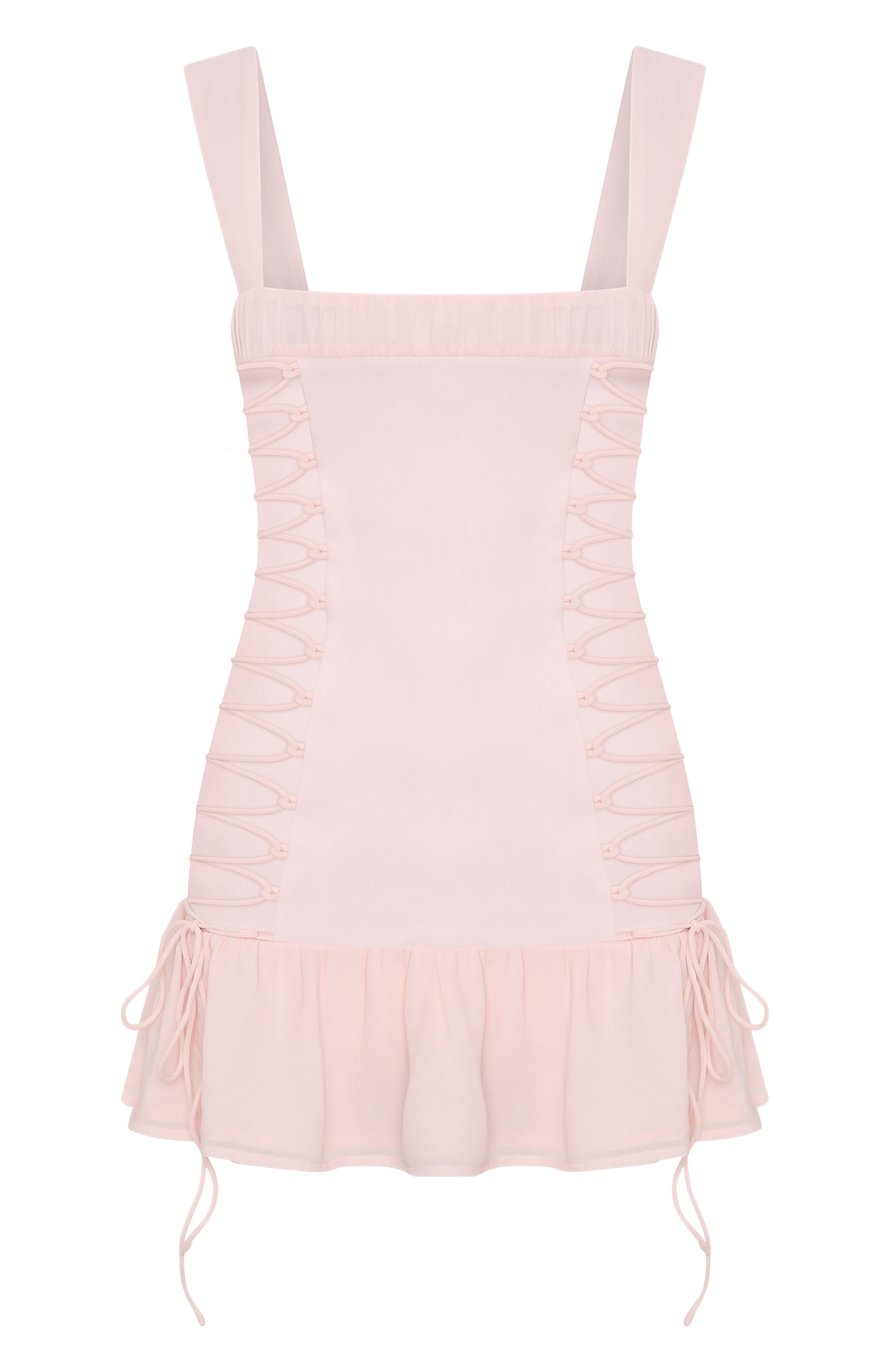 Rush In Mini Dress Baby Pink